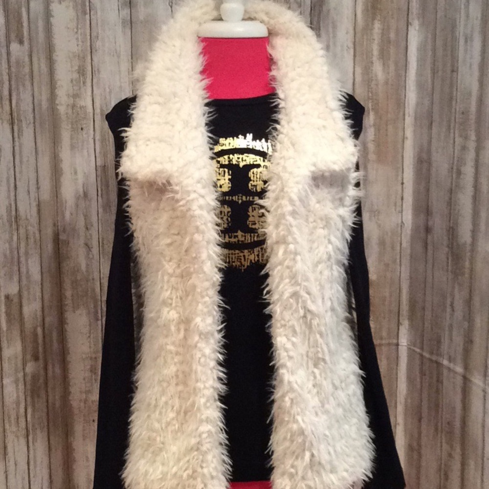 NEW, “TAKARA”, LONGER STYLE, FAUX FUR VEST